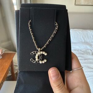 Chanel CC Gold, Black, White Necklace